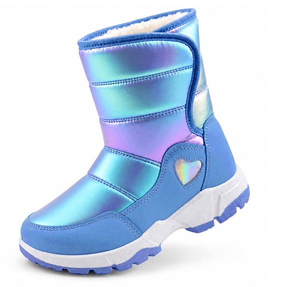 Harvest Land Toddler Girls Snow Boots Kids Winter Warm Boots Waterproof Slip Resistant Outside Shoes(Toddler/Little Kids/Big Kids)