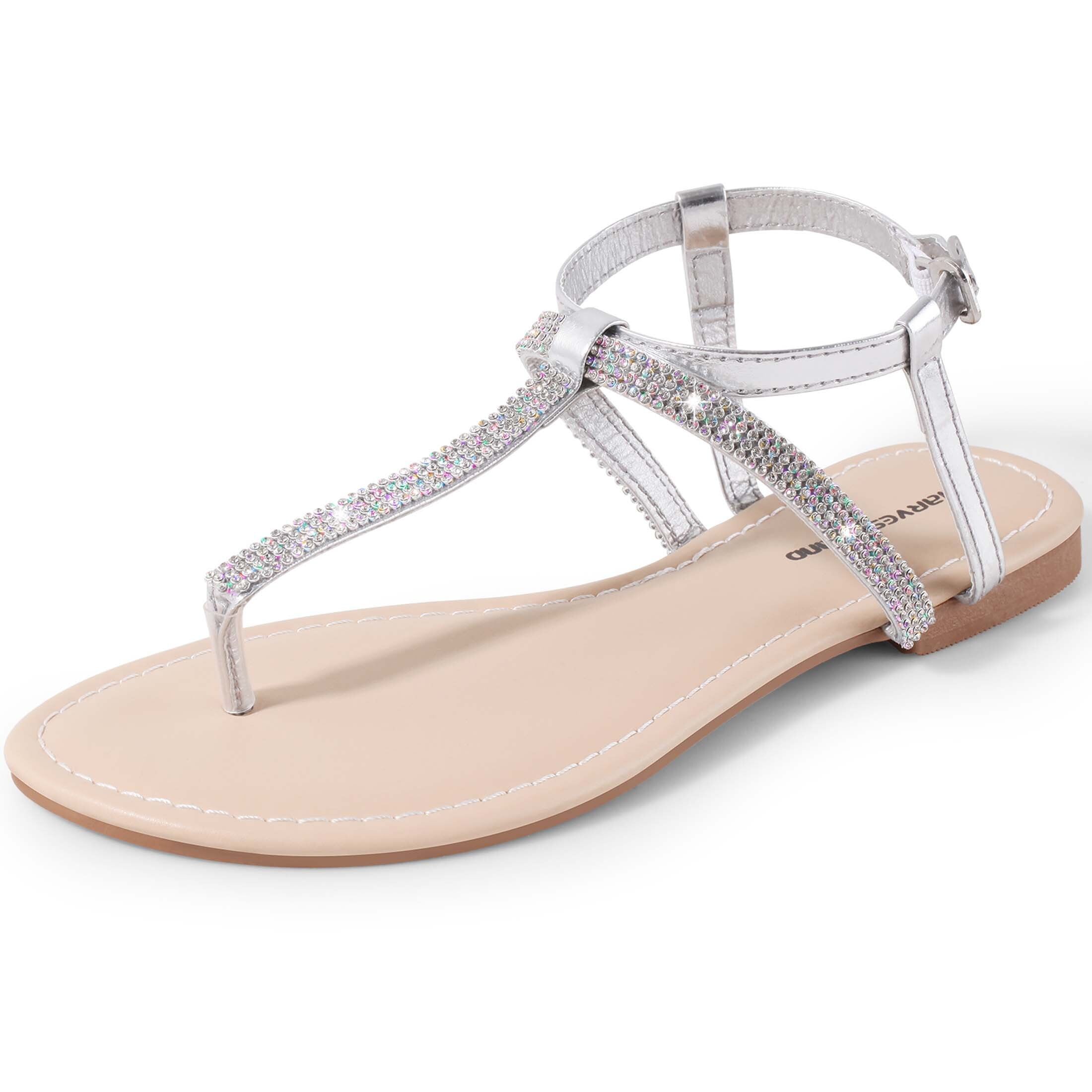 Silver Diamante Asymmetric Strap Flat Sandals | Womens Shoes | Select  Fashion Online