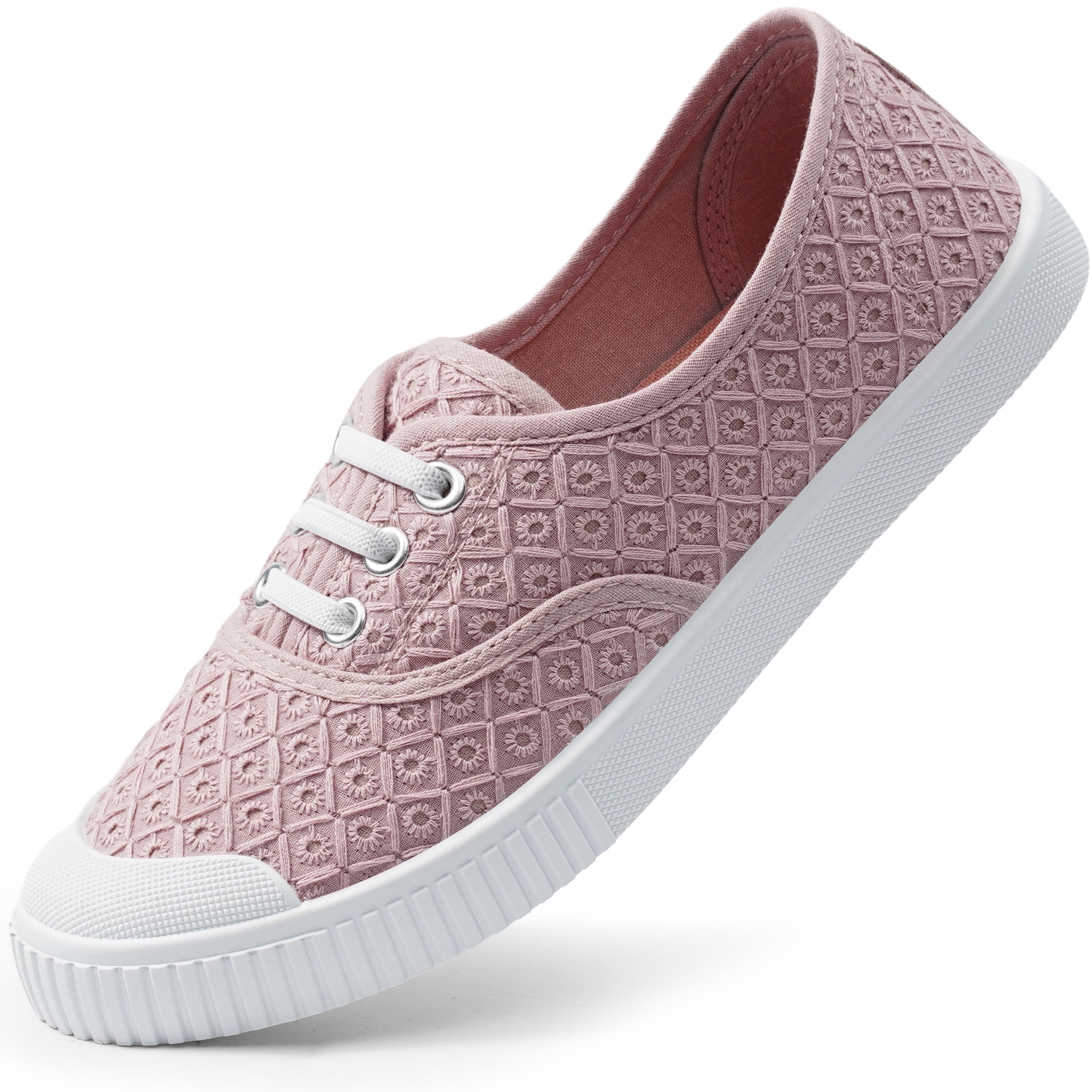 Harvest Land Women's Low Top Canvas Shoes Fashion Flat Slip on Shoes ...