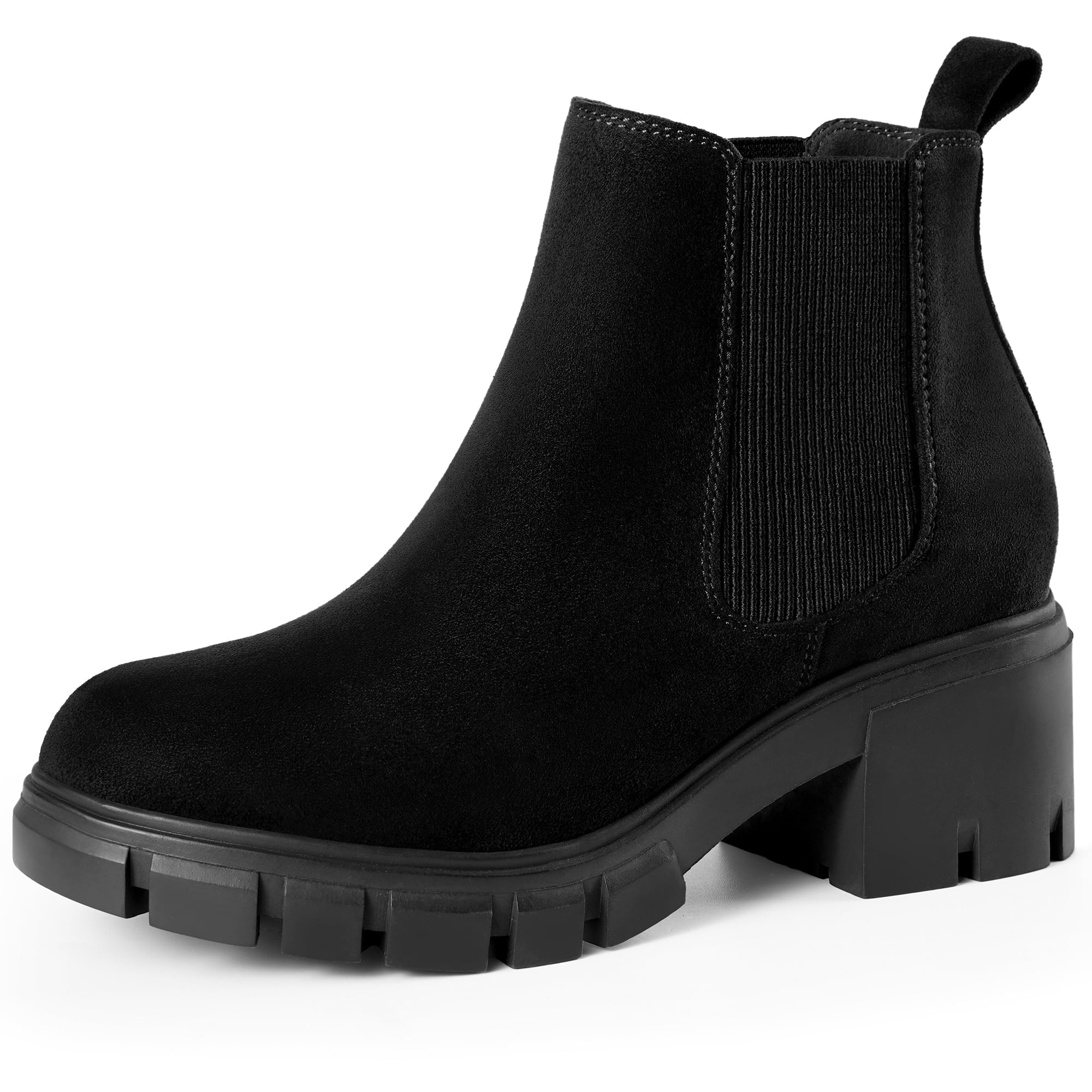chelsea boots women block heel