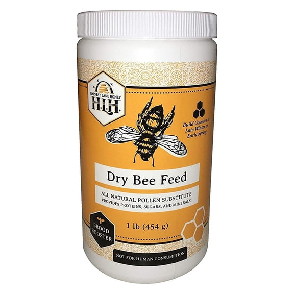 Harvest Lane PPDRY-101 Dry Bee Feed, Pollen Substitute, 1 Lb. - Quantity 1