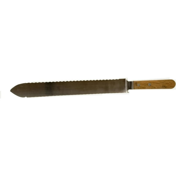 Harvest Lane Honey Cold Knife - Ergonomic Handle, Wooden Handle, Serrated Blade, 1 Piece