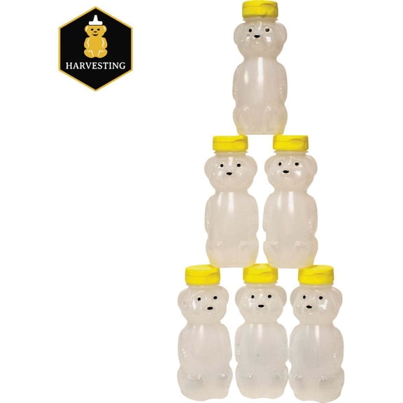 Harvest Lane Honey HONEYJAR-8-6 Honey Bear, Plastic, 8-oz., 6-Pk. - Quantity 1