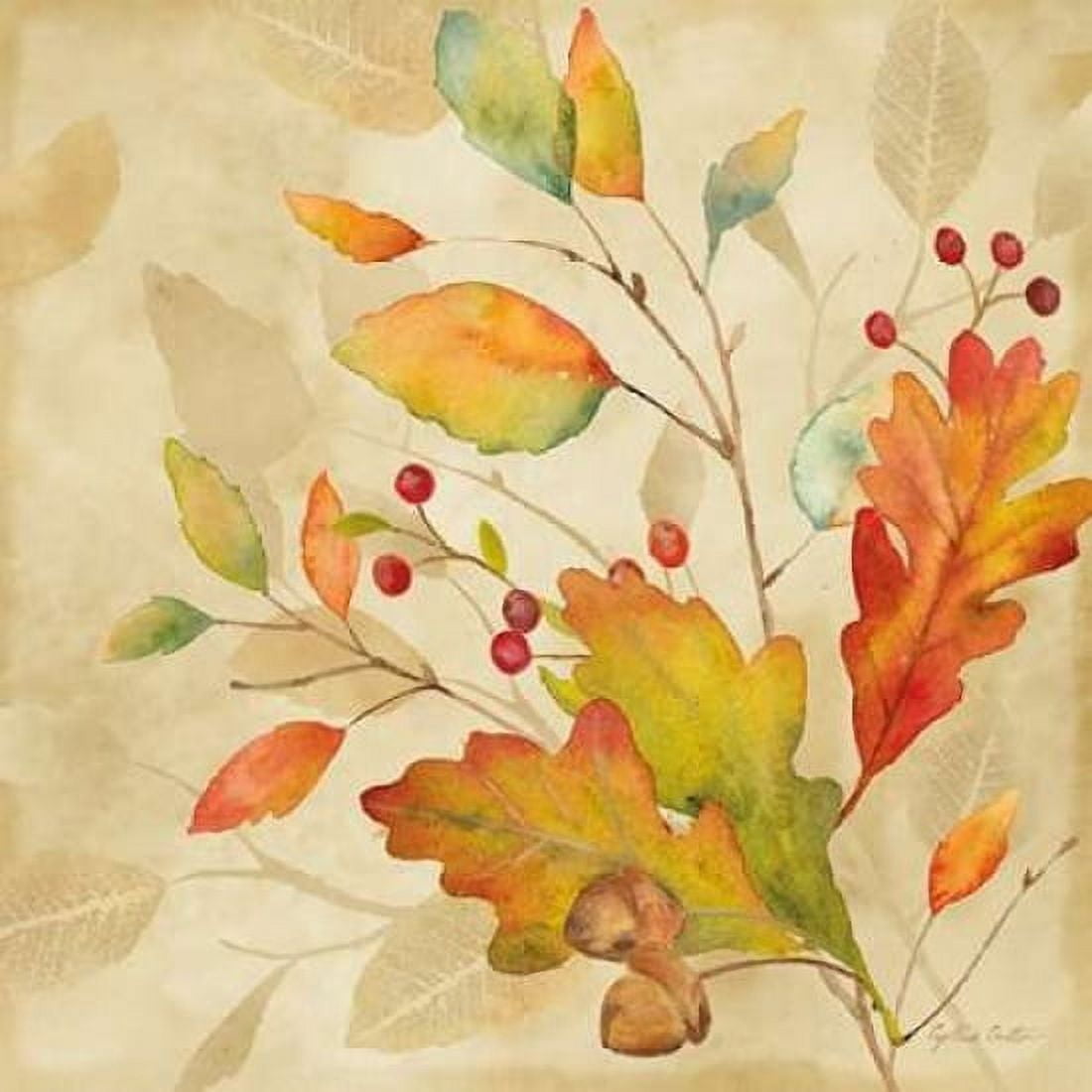 Harvest Leaves I Canvas Art - Cynthia Coulter (24 x 24)
