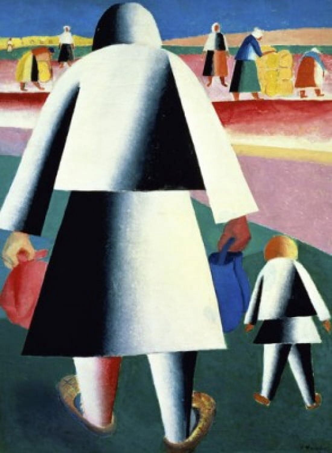 To the Harvest Marfa and Wanka 1928 Kasimir Malevich (1878-1935Russian) Oil on canvas Russian State Museum St Petersburg Canvas Art - Kasimir Malevich (18 x 24)