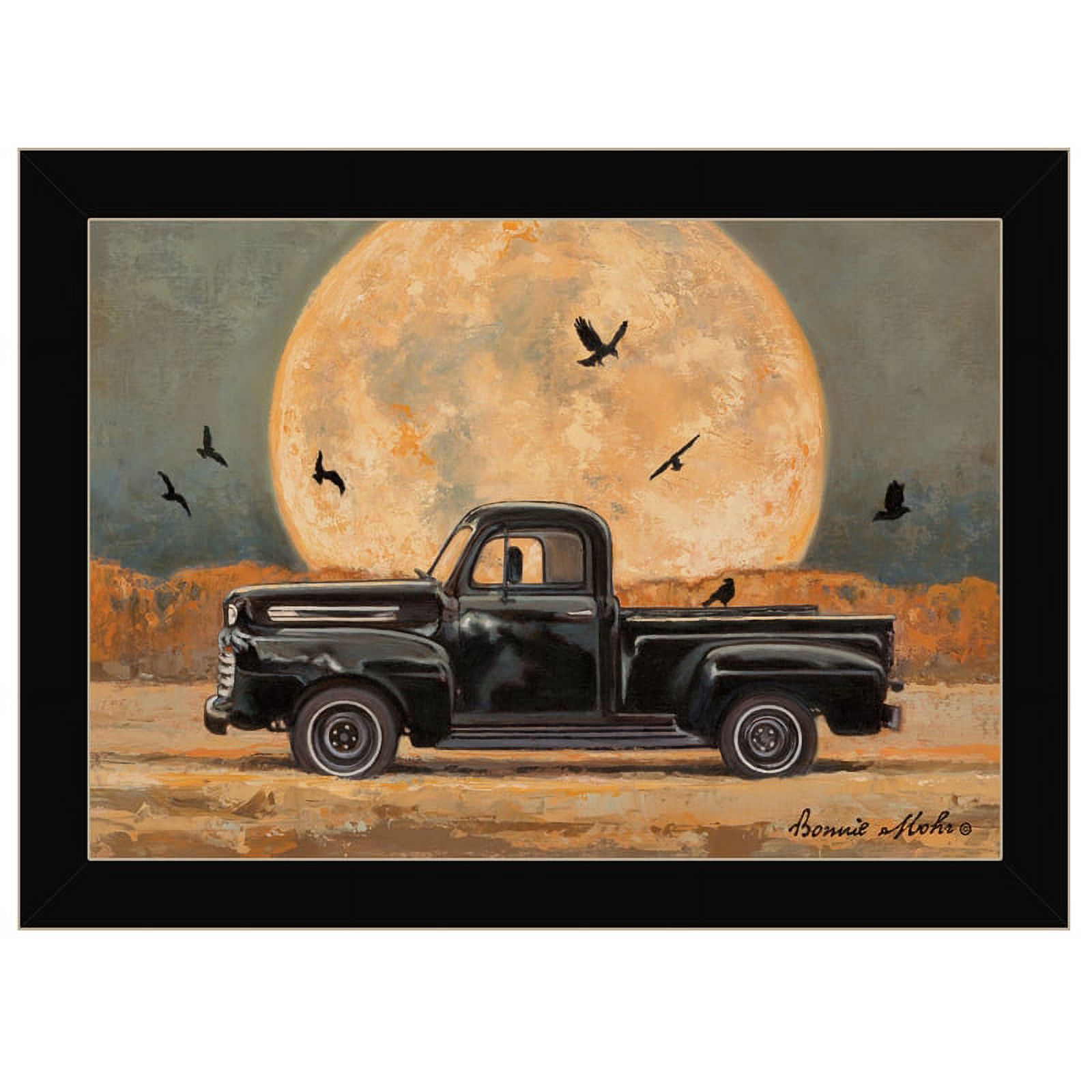 Harvest Moon By Bonnie Mohr Printed Framed Wall Art Wood Multi-Color ...