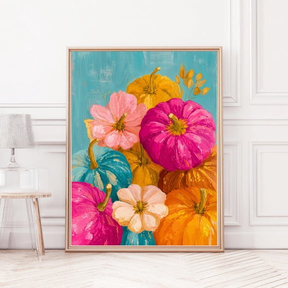 Harvest Moon Over Cornfield Rustic Autumn Landscape Art, Earthy Night Scene, Cottagecore Moonlit Wall Decor, Poster Fall 1172, Unframed Canvas Size 24x36 F03.1.22l1590