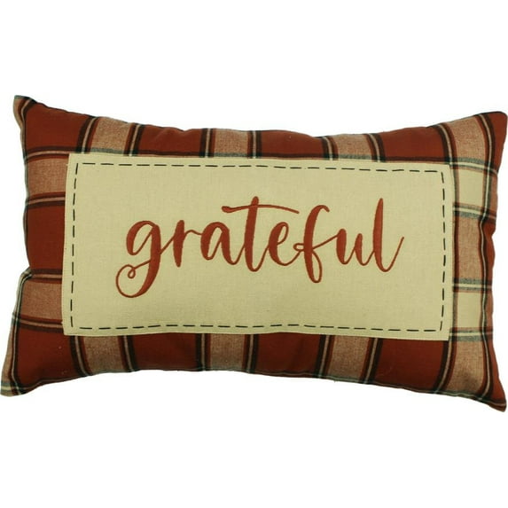 Harvest Moon Grateful Pillow - 14x20 - Home Collections by Raghu