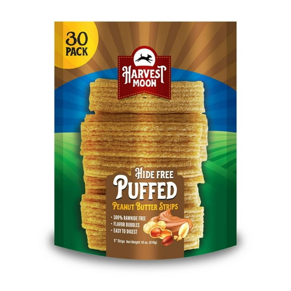 Harvest Moon- Puffed Peanut Butter Strips 30 CT