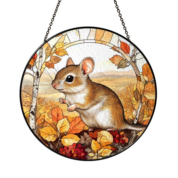 Harvest Moon Rabbit Suncatcher Hanging Ornament Present Gift Art
