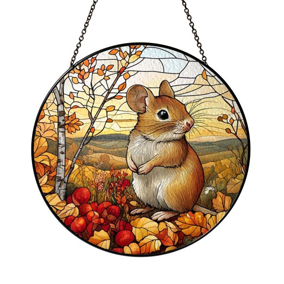 Harvest Moon Rabbit Suncatcher Hanging Ornament Present Gift Decor