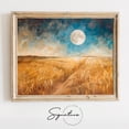R Using Moon Harvest Moon Rising Over Grain Field Wall Art Print, Golden Autumn ...