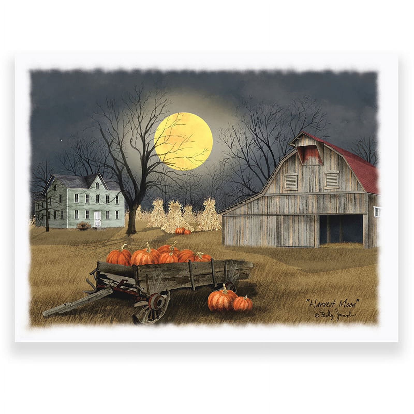 Harvest Moon by Billy Jacobs Print on Canvas Fabric Multi-Color ...