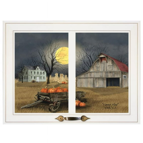 Harvest Moon by Billy Jacobs Printed Framed Wall Art Wood Multi-Color