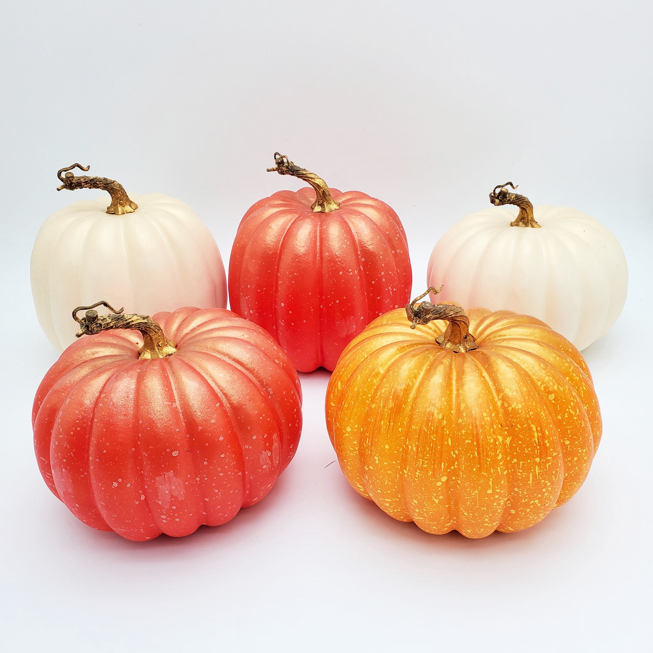 Harvest Painted Foam Pumpkin Assortment, Multiple Colors, Way to Celebrate