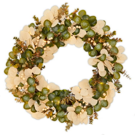 Actual Color: Green and White Eucalyptus Leaf Mix
