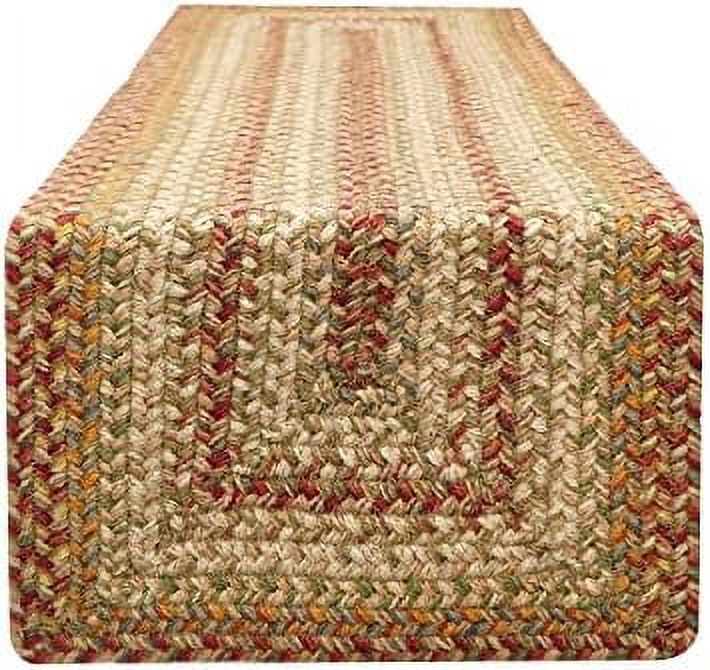 Harvest Premium Jute Braided Table Runner 11" X 36" Rectangular Beige