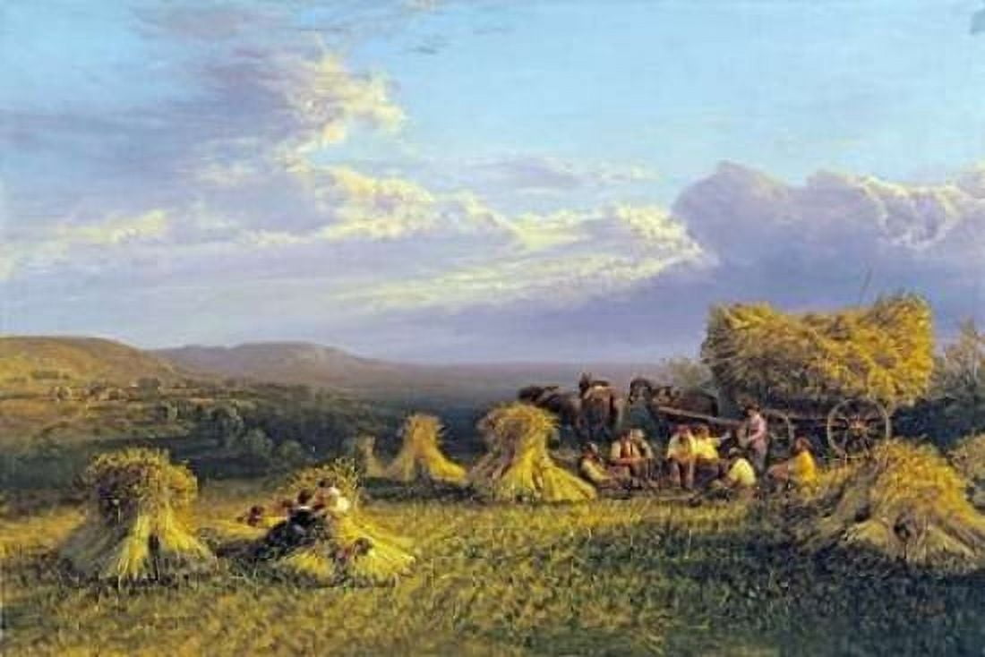 Harvest Scene Canvas Art - George Cole (24 x 36)