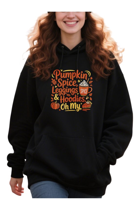 Harvest Season Hoodie for Men Women, Pullover Hooded Sweatshirt, Cozy Cotton Poly Blend, Casual Autumn Vibes Graphic Style, Comfortable Unisex Everyday Outfit