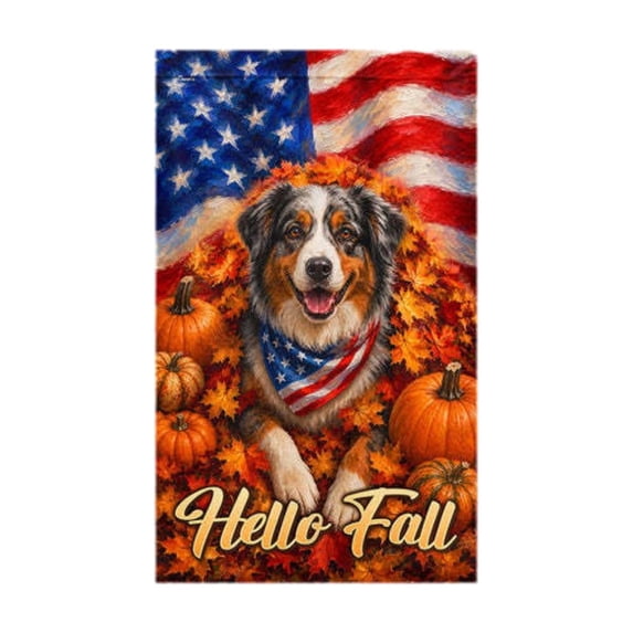 Harvest Season Lawn Flag, Decorative Autumn Garden Banner for Porch, Patio, Walkway, Entryway, Outdoor Yard and Fall Home Decor