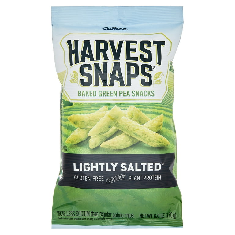 Harvest Snaps Lightly Salted, Baked Green Pea Snacks, 6 oz
