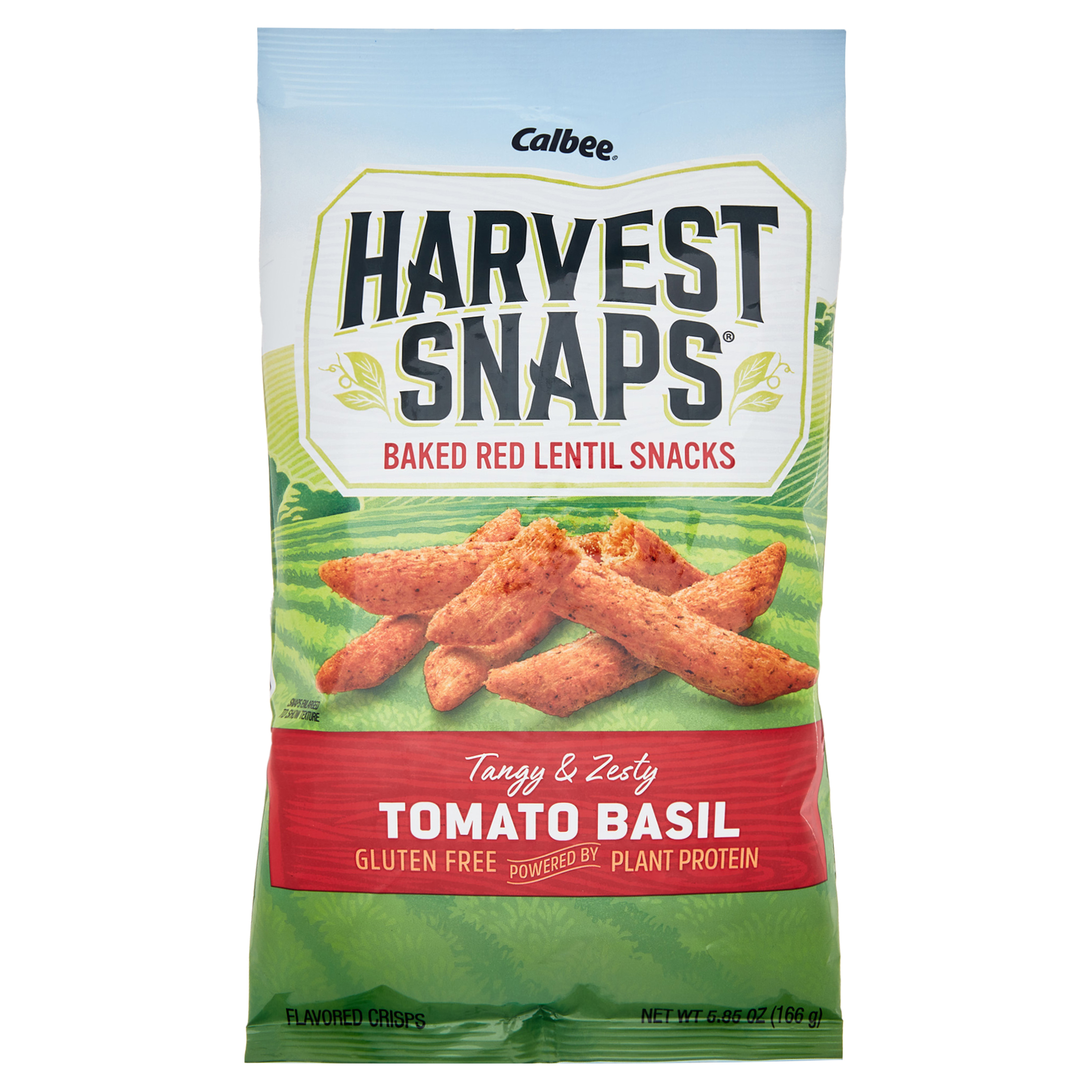 Harvest Snaps Baked Red Lentil Snacks, Tomato Basil Flavor, Gluten Free Veggie Crisps, 5.85 oz - image 1 of 6