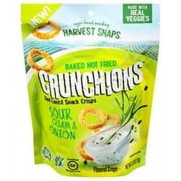 Harvest Snaps Crunchions Sour Cream & Onion Red Lentil Snack Crisps, 2.5 oz