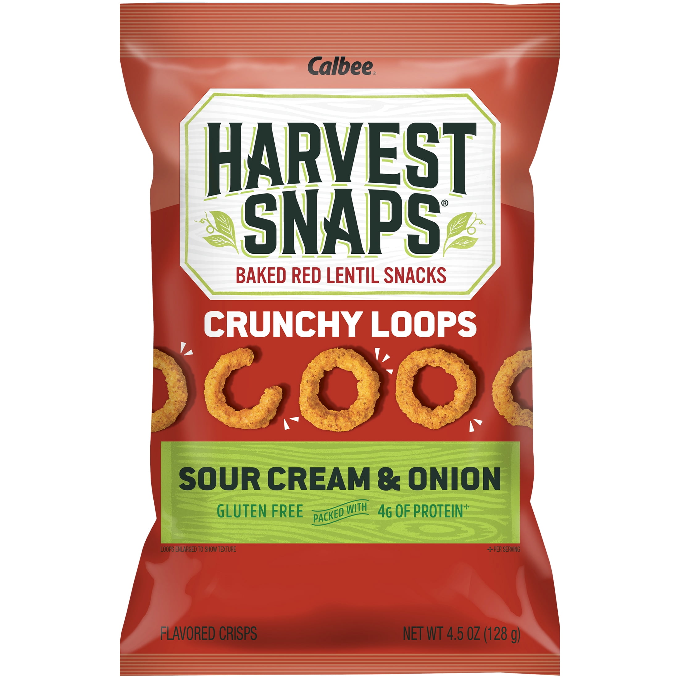 Harvest Snaps Crunchy Loops Sour Cream & Onion 4.5oz