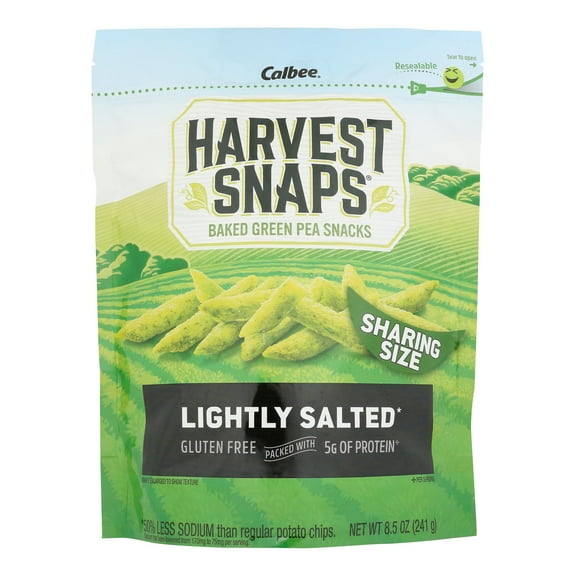 Harvest Snaps - Crisps Green Pea Lightly Salted - Case Of 6-8.5 Oz