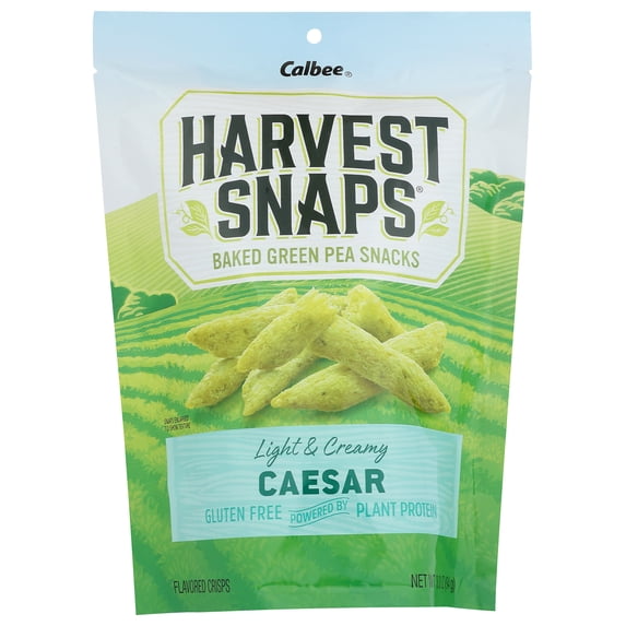 Harvest Snaps Veggie Chips | Caesar | 3.3 oz Bag, Case of 12