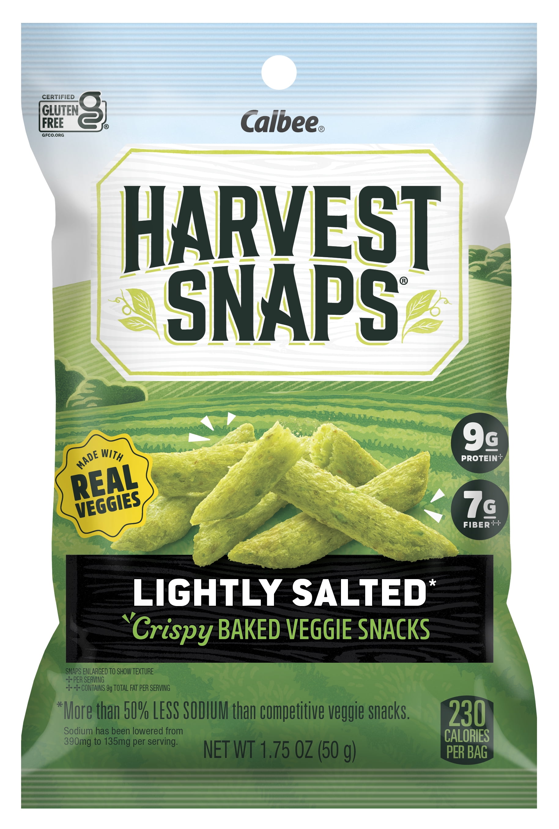 Harvest Snaps Snack Crisps Lightly Salted 1.75oz