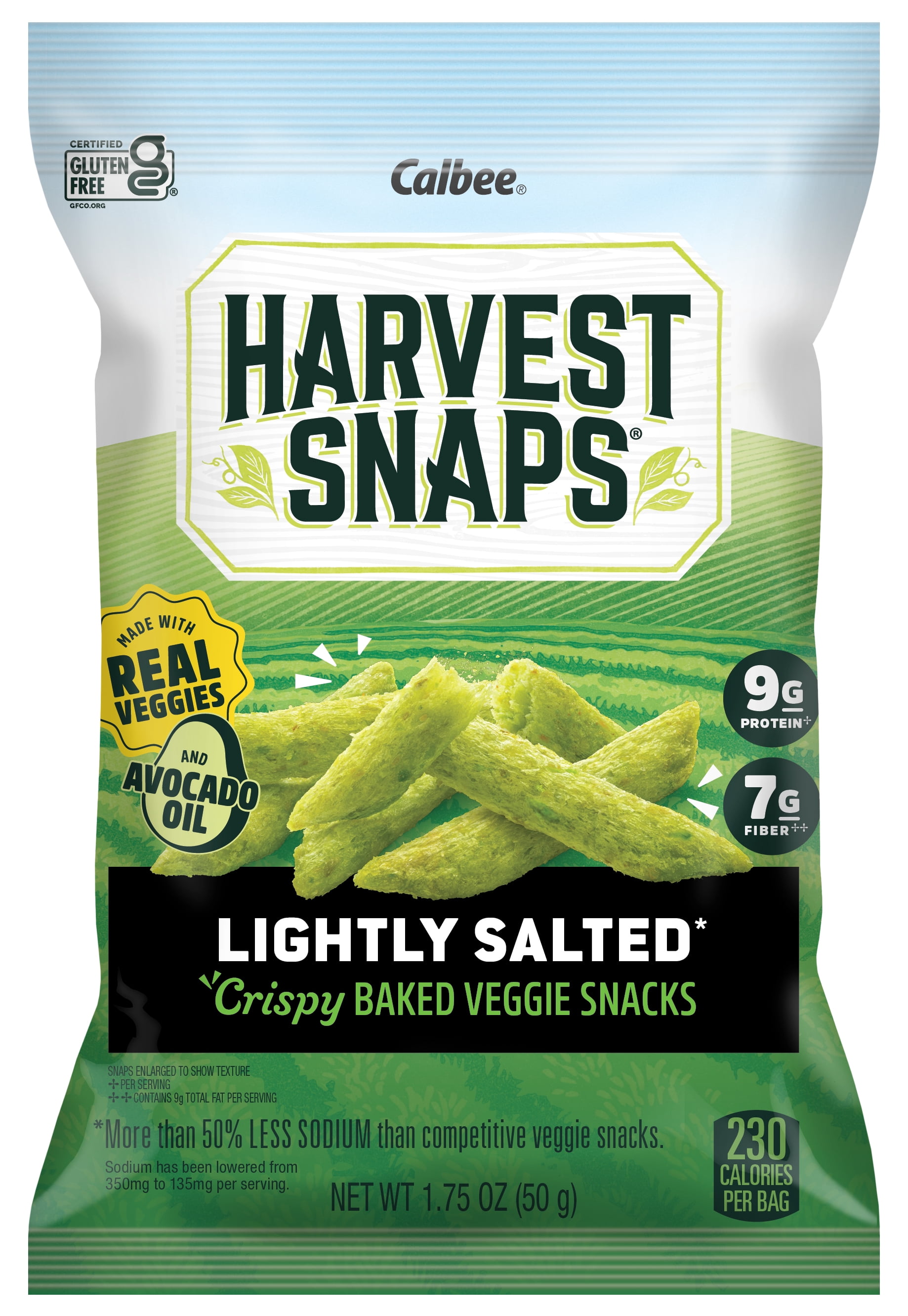 Harvest Snaps Snack Crisps Lightly Salted 1.75oz