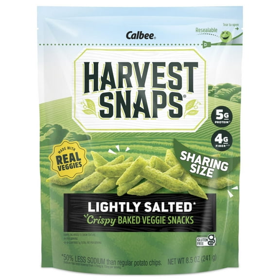 Harvest Snaps Snack Crisps Lightly Salted 8.5 Oz Bag