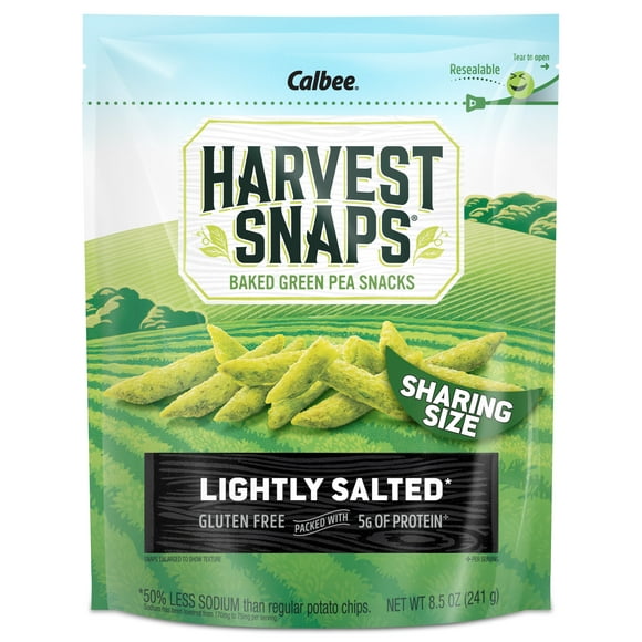 Harvest Snaps Snack Crisps Lightly Salted 8.5 Oz Bag