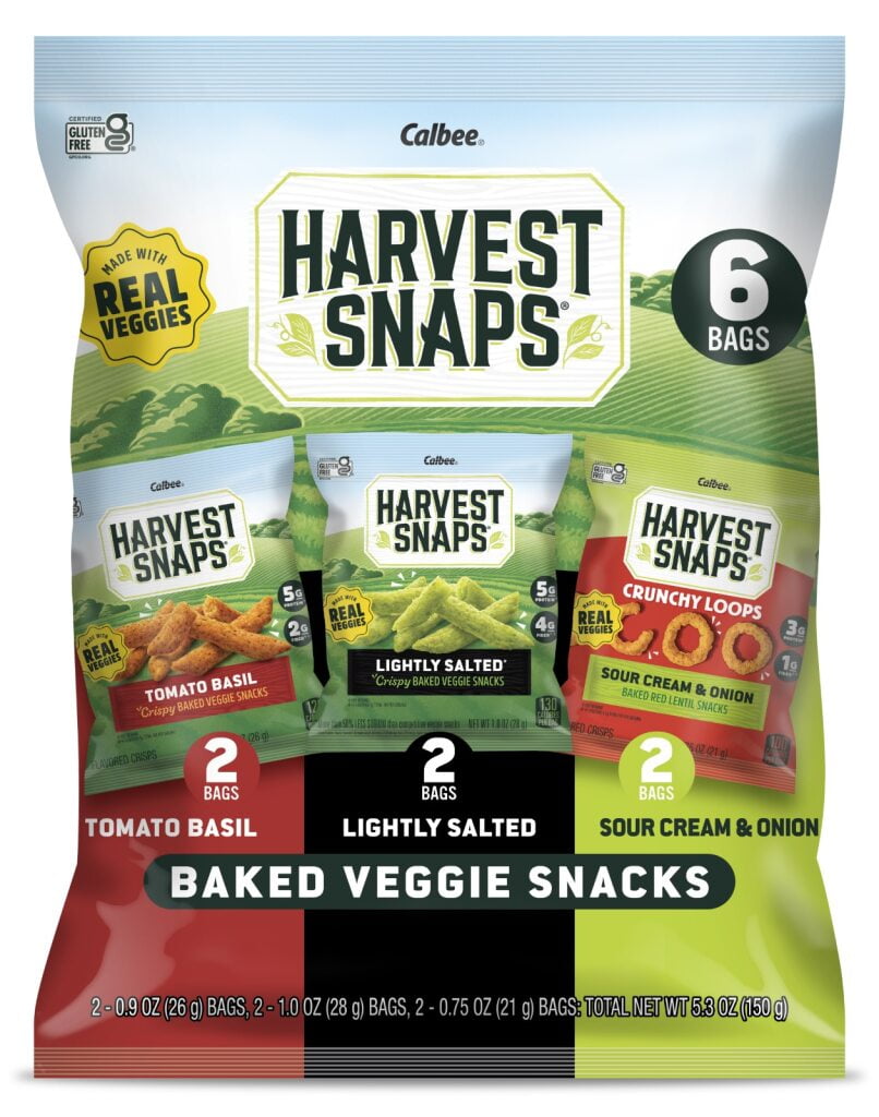 Harvest Snaps Variety Bag Baked Gluten Free Snacks, Veggie Crisps