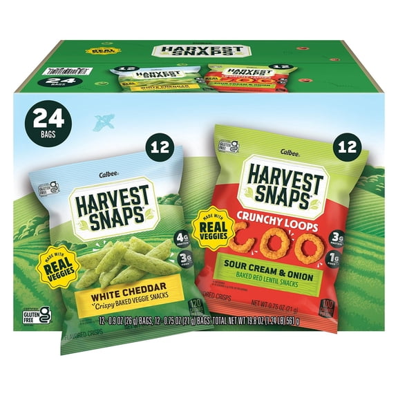 Harvest Snaps Variety Snack Pack, 24 Pack