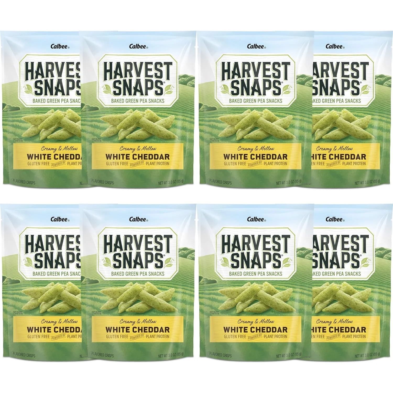 Harvest Snaps White Cheddar Baked Green Pea Snacks - Walmart.com