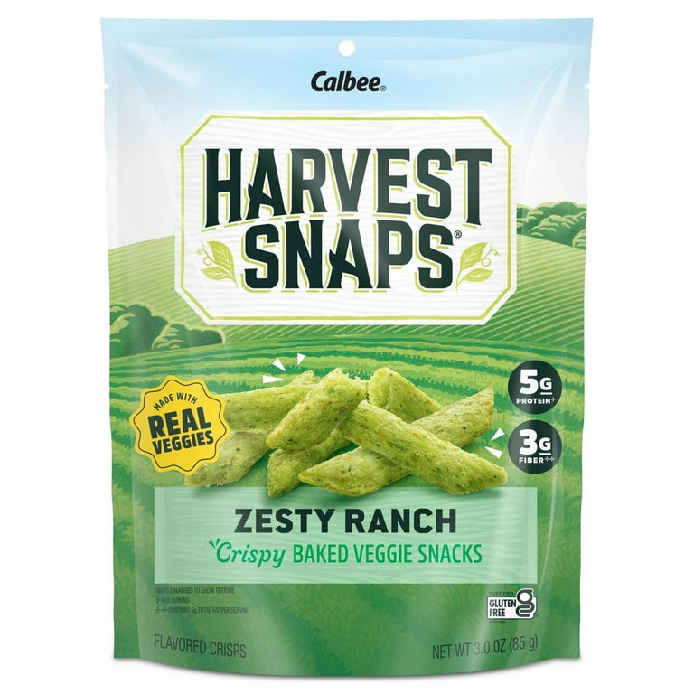 Harvest Snaps Crispy Baked Zesty Ranch Veggie Snacks 3.0 oz