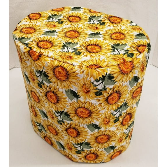 Harvest Sunflowers Food Processor Cover by Penny's Needful Things (All Harvest Sunflowers, Large)