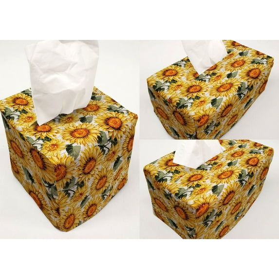 Harvest Sunflowers Tissue Box Cover by Penny's Needful Things (Tall Rectangle)