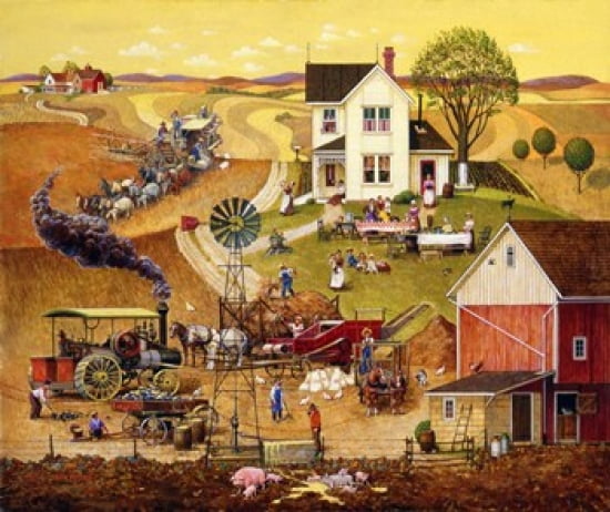 Harvest Time Canvas Art - Bob Pettes (21 x 18)