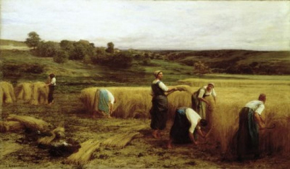 Harvest Time Leon Augustin Lhermitte (1844-1925 French) Canvas Art - Leon Augustin Lhermitte (18 x 24)