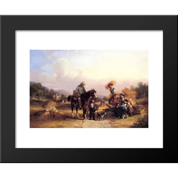 Harvesters Resting 20x24 Framed Art Print by William Shayer