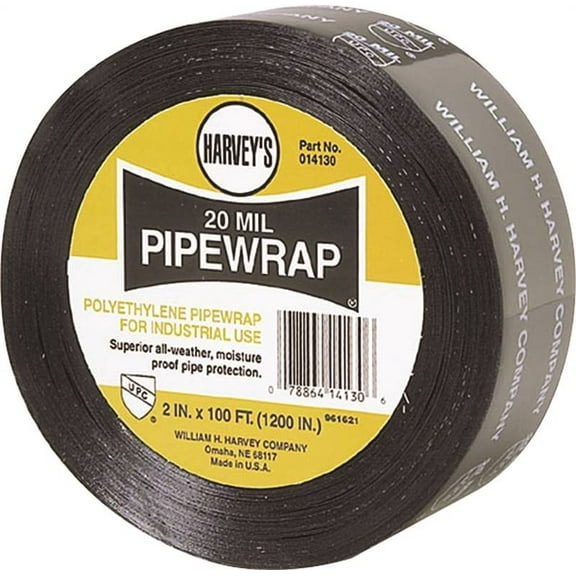 Harvey 20 Mil. Black Pipe Wrap 14130