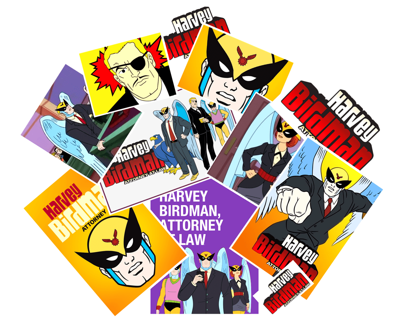 Harvey Birdman Attorney At Law Sticker Assortment - Set of 11 Stickers ...