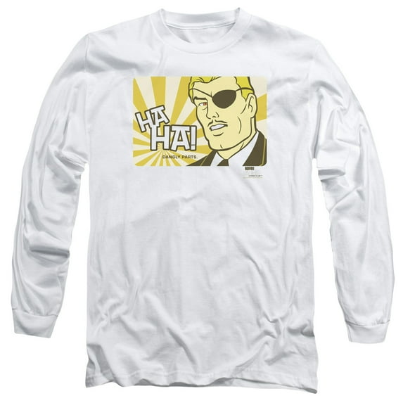 Harvey Birdman Phil Ken Sebben Long Sleeve Adult 18/1 T-Shirt White