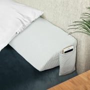 Harvey Joe Wedge Pillow for Bed, King Size Memory Foam - 76"x10"x6"
