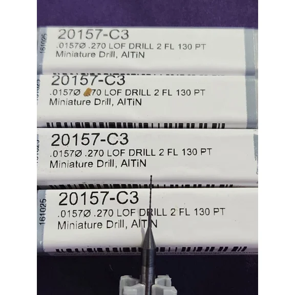 Harvey Tool 0.0157" Altin Coated Carbide Drills - 20157-C3
