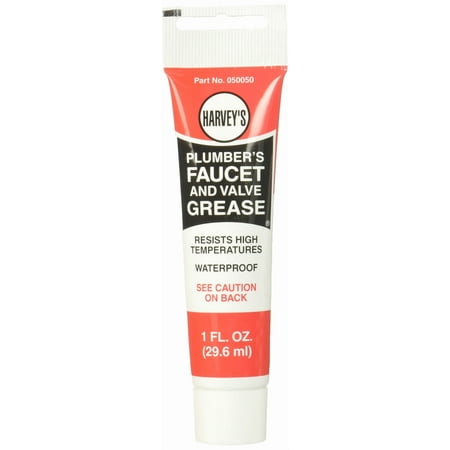 Harvey's 050050-12 Faucet and Valve Grease Tube, 1 oz - Clear