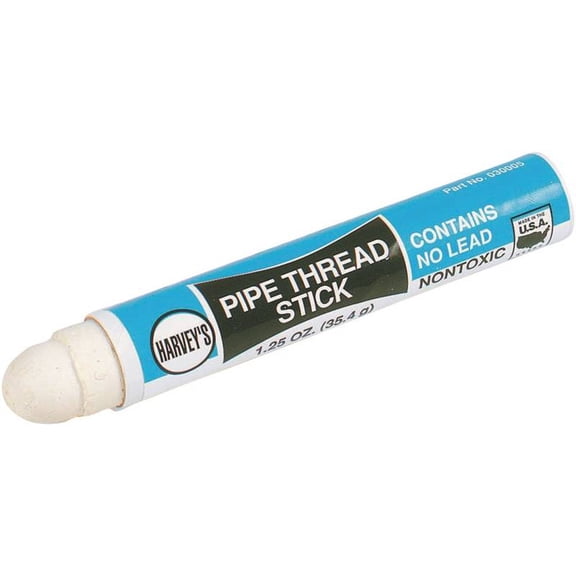 Harvey 030005-144 Pipe Thread Stick, 1.25 oz, White